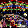KNONEW Christmas Lights Outdoor Decorations 400 LED 33ft 8 Modes Curtain Fairy by KNONEW