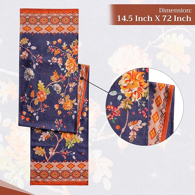 Maison d' Hermine Table Runner 100% Cotton Double Layer Table Runners 72 inches - Image 4