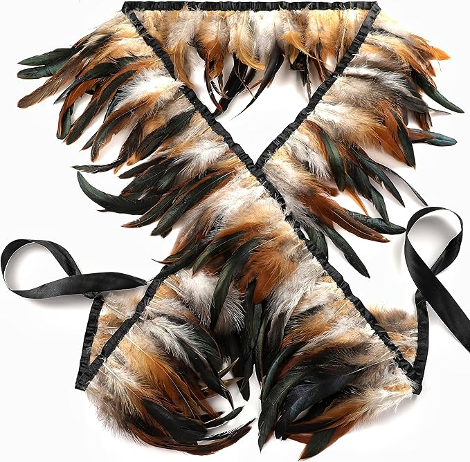 Holmgren Natural Rooster Feather Trim by Holmgren