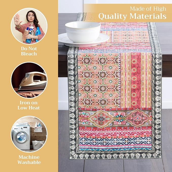 Maison d' Hermine Table Runner 100% Cotton Double Layer Table Runners 72 inches - Image 3