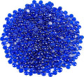 Galashield Flat Glass Marbles for Vases Cobalt Blue Glass Gems Beads Pebbles by Galashield