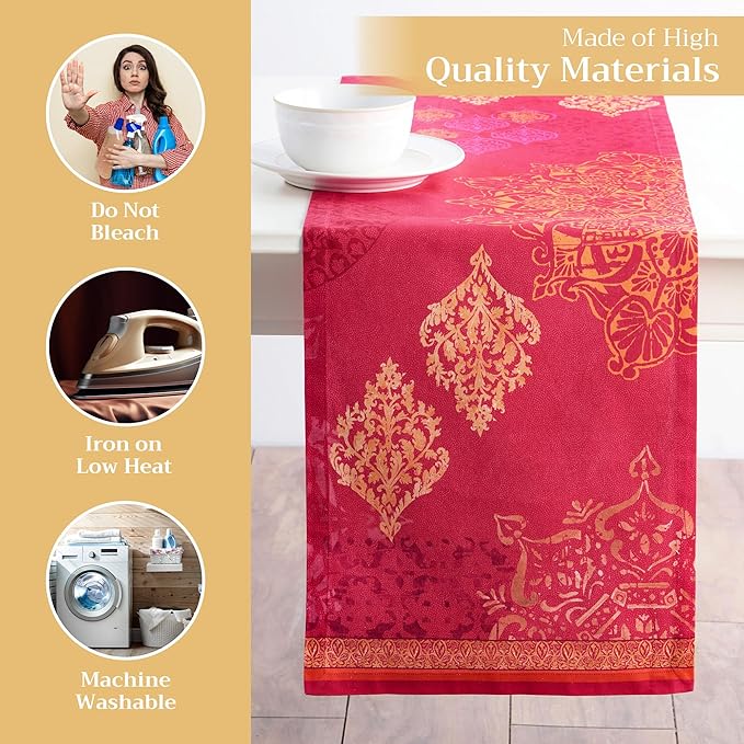 Maison d' Hermine Table Runner 100% Cotton Single Layer Table Runners 72 inches - Image 3
