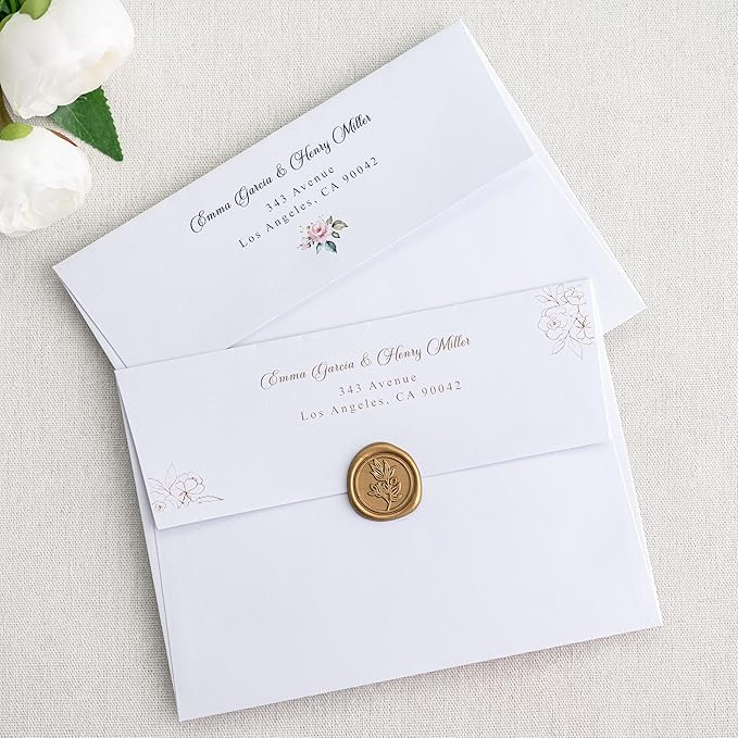 PONATIA 50 PCS 5x7 Envelopes, Self- Adhesive White A7 Envelopes - Image 7