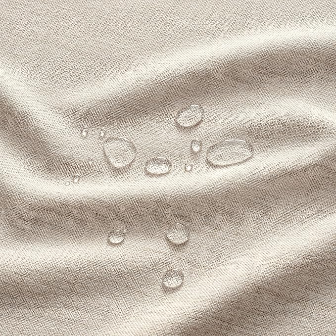 MIULEE Grayish White Linen Tablecloth 60x84 Inch Rectangle Table Cloth - Image 2