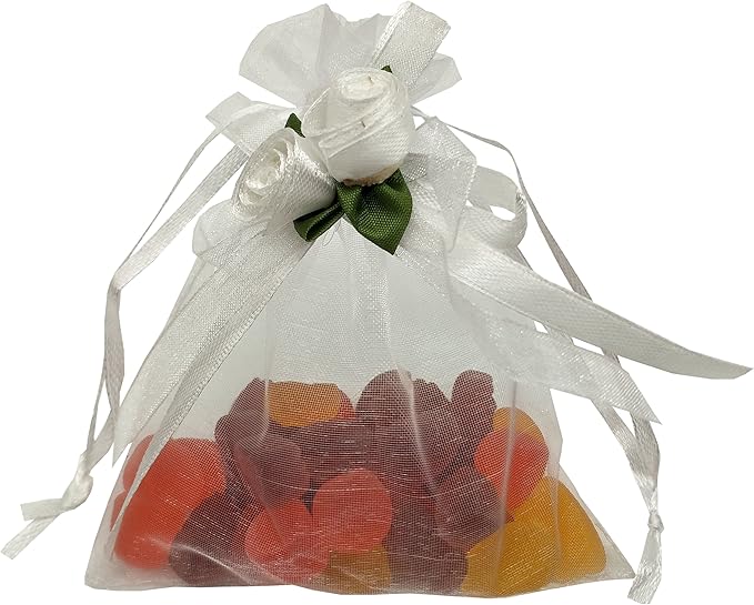 Ankirol 50pcs Sheer Organza Favor Bags - Image 2