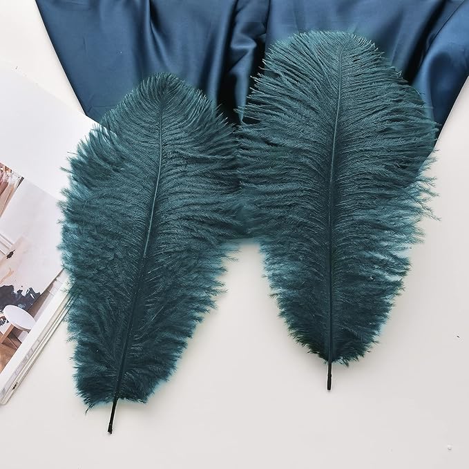 Ballinger Teal Ostrich Feathers Bulk - Image 4