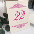 Paisley Wedding Table Numbers, Double Sided, Tent or Use in a Stand by DocumentsandDesigns