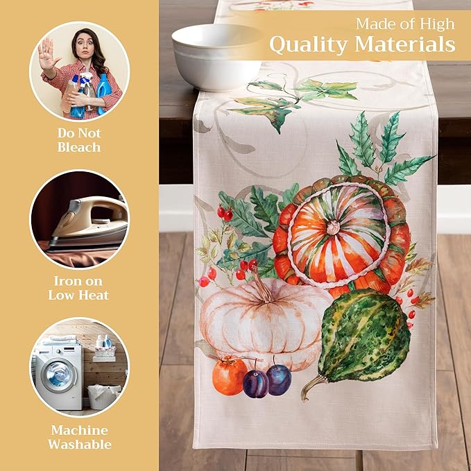 Maison d' Hermine Table Runner 100% Cotton Double Layer Table Runners 72 inches - Image 3
