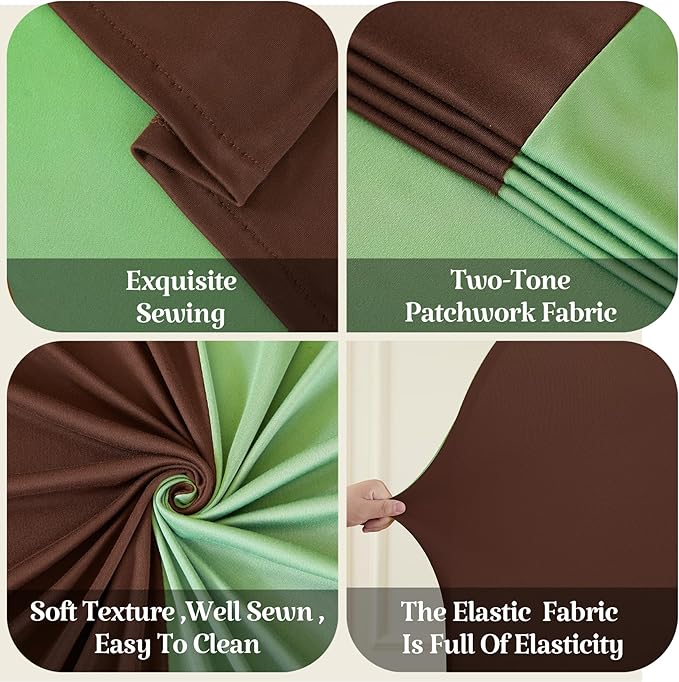 Brown Green Arch Backdrop Cover - Image 7