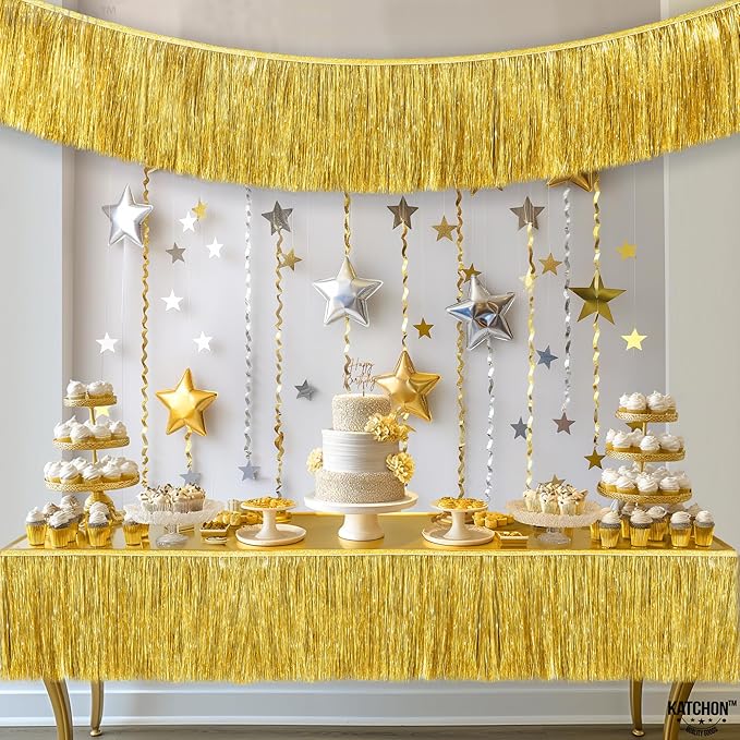 KatchOn, Bridal Shower | Golden Foil Curtains - Image 5