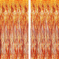 GOER 6.4 ft x 8.2 ft Metallic Tinsel Foil Fringe Curtains, Graduation by GOER