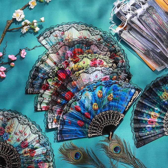 Geetery 30 Pcs Folding Hand Fan - Image 4