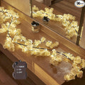 Hairui Cherry Blossom 96 LED Fairy Lights 6FT Garland, Battery Operated by Hairui