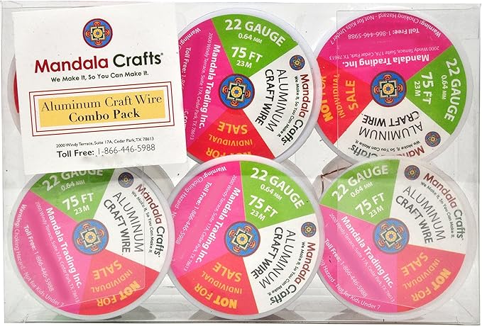 Mandala Crafts 22 Gauge Anodized Aluminum Craft Wire - Image 4