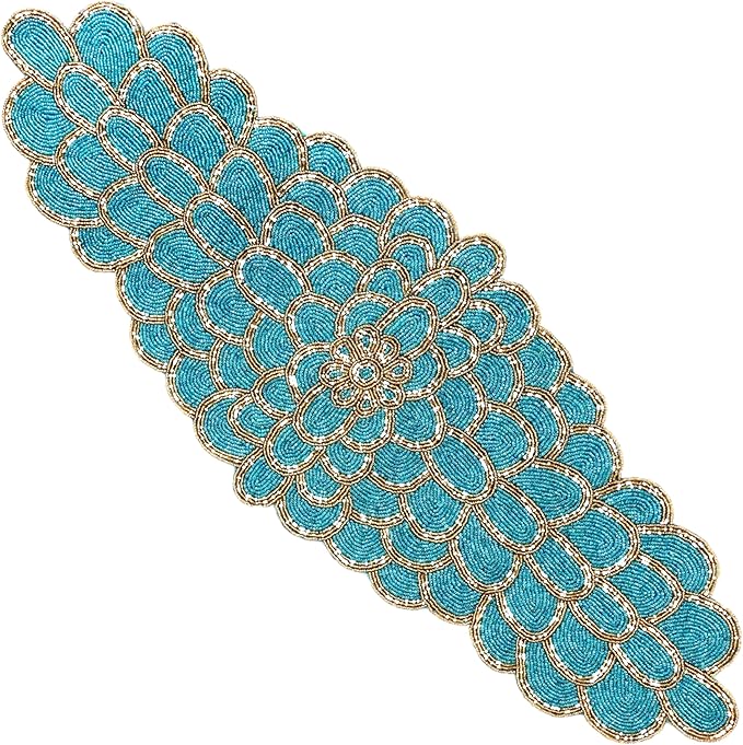 Beaded Table Runner 13 x 36 Inches by CLEENTABLE