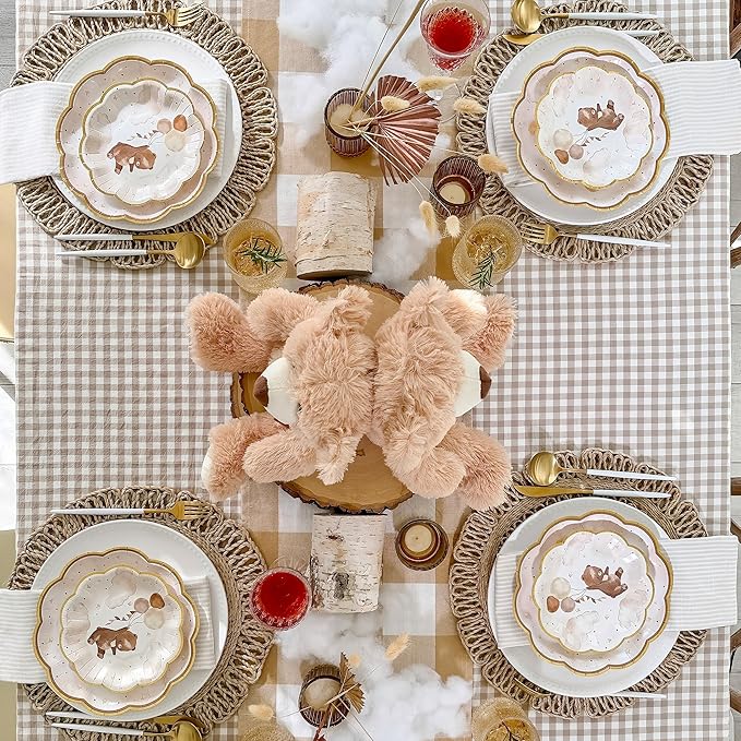 Kate Aspen We Can Bearly Wait Baby Shower Plates and Napkins Party Decorations - Image 5