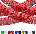 4 Pack Fringe Curtains, Metallic Foil Fringe Garland Shiny Tassel Float Parade by ILHSTY