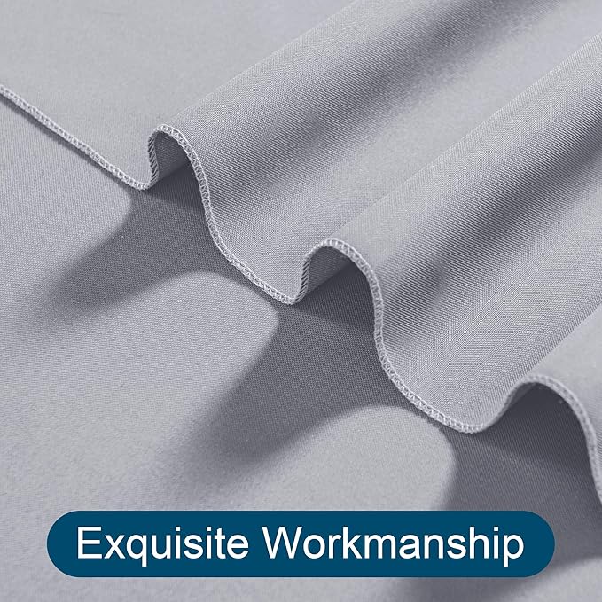 DWCN 10x8 FT Silver Gray Backdrop Curtains - Image 4