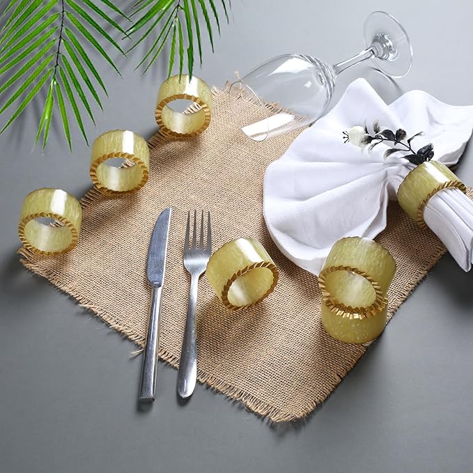 Epoxy Resin Napkin Rings Set of 12 - Image 4