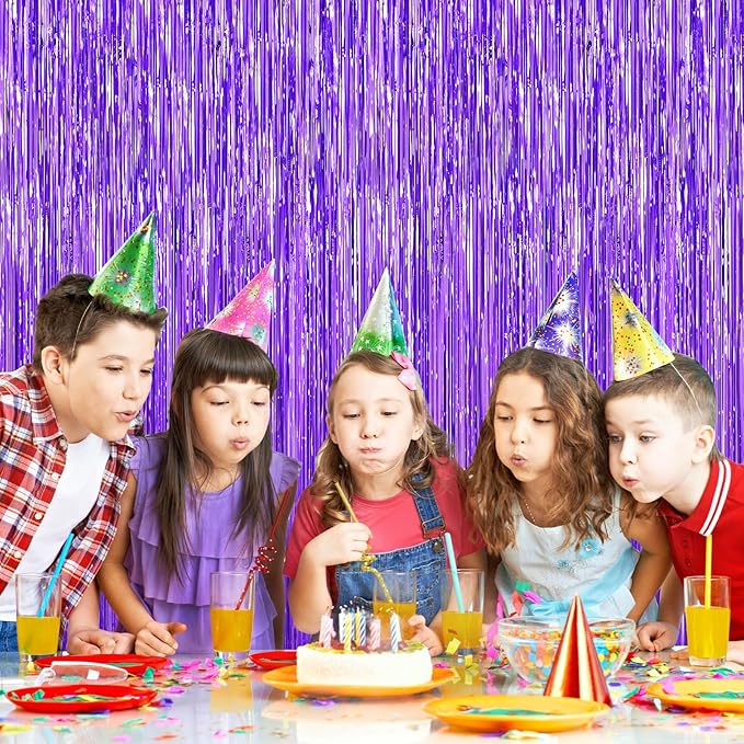 Purple Foil Curtain Backdrop - Image 9