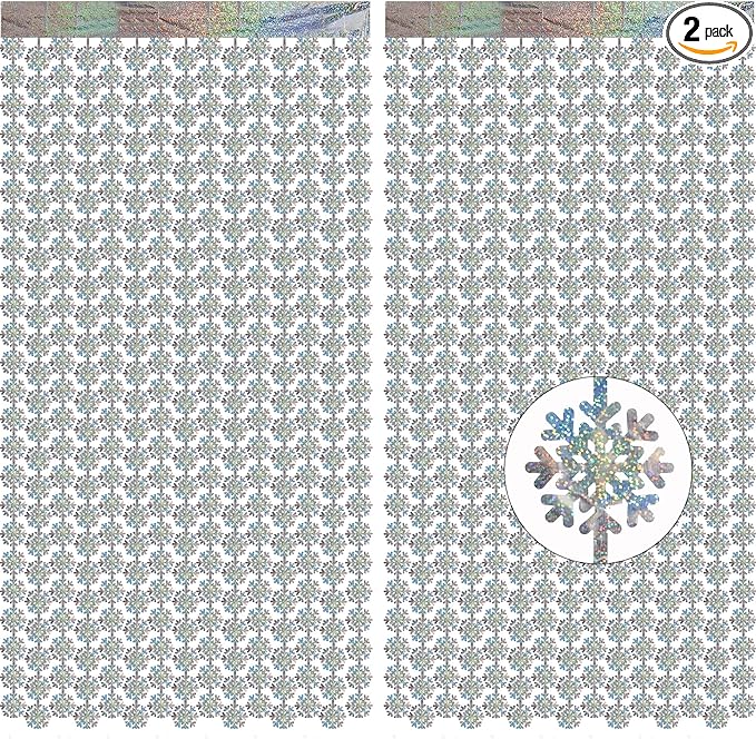 Silver Snowflake Fringe Curtain by GREATRIL