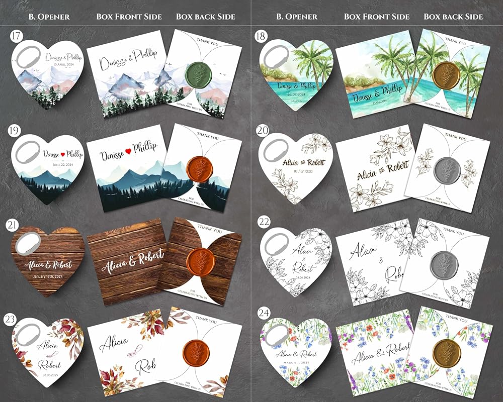 Wedding Bottle Opener Favors for Guests in Bulk, Hearts Shape Bottle Opener - Image 5
