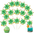 Ephlyn 30Pcs Foil Firework Cupcake Toppers Happy Birthday Cake Toppers Tinsel by Ephlyn