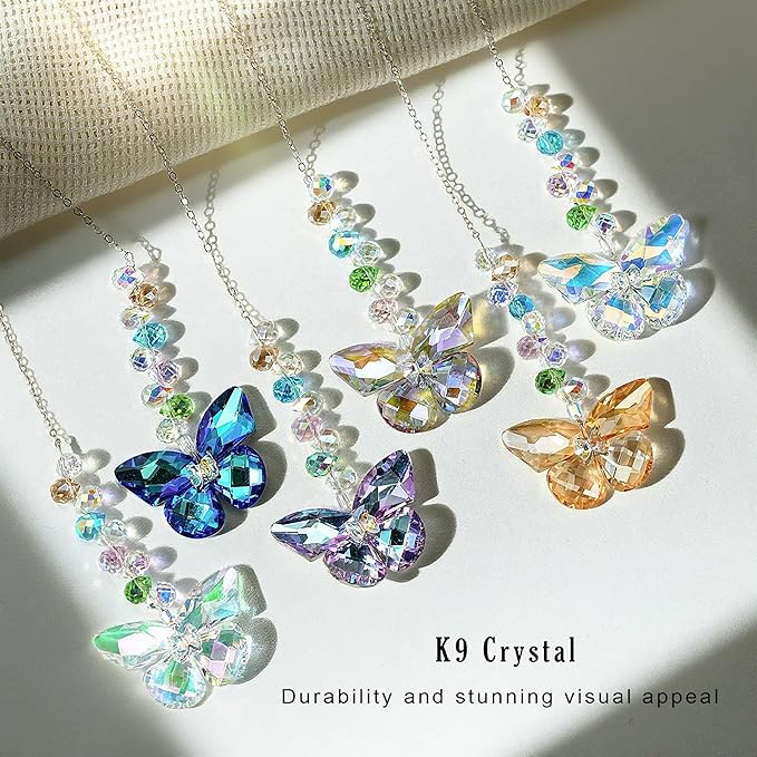 HDCRYSTALGIFTS 6PCS Crystal Butterfly Suncatchers - Image 4