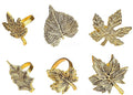 6-Piece Metal Napkin Rings by ALPHALivingHOME