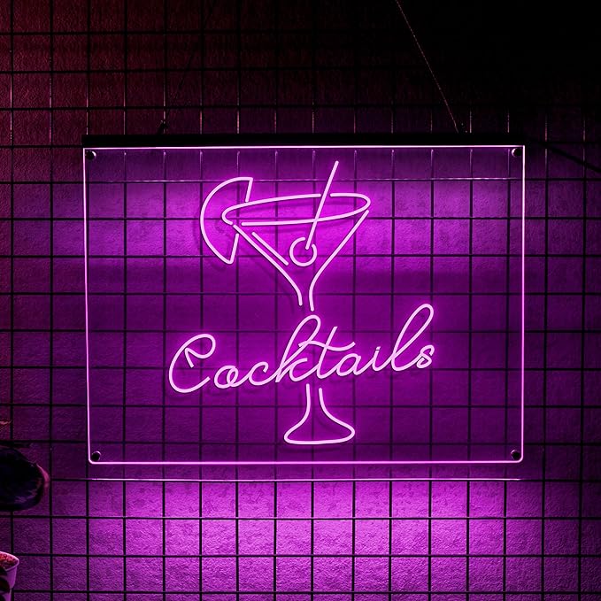 Personalized Beer O'Clock Neon Sign, Custom Wall Sign by LULMicaLedSign