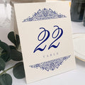 Paisley Wedding Table Numbers, Double Sided, Tent or Use in a Stand by DocumentsandDesigns