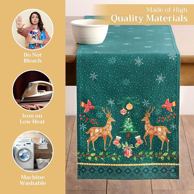 Maison d' Hermine Table Runner 100% Cotton Single Layer Table Runners 108 - Image 3