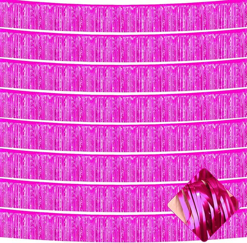 10 Pack 10 Feet Foil Fringe Garland Metallic Tinsel Streamers Banner Wall by AIKENLIN