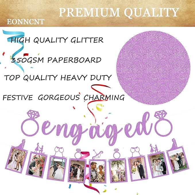 Pre-Strung Engaged Photo Banner - Image 7