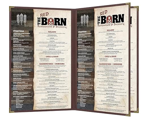 Goodsmart Pajco Style Restaurant Menu Covers – Pack of 10, Side-Loading Menu - Image 2
