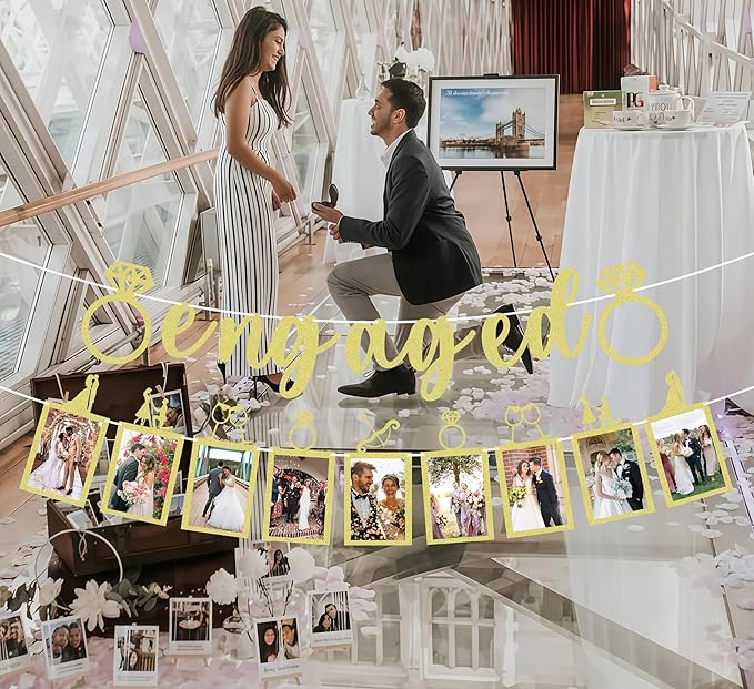 Pre-Strung Engaged Photo Banner - Image 5