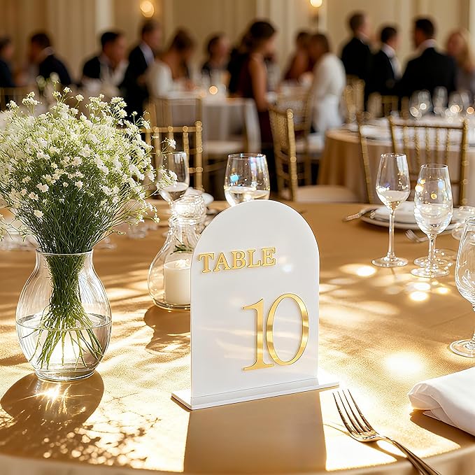 Arch Wedding Table Numbers 1-15 - Image 6