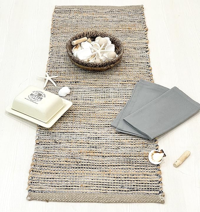 Chardin home Natural Jute Table Runner 13x36 Inch – Vintage Boho Rustic Table - Image 6