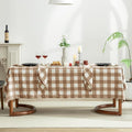 EVERLY 100% Yarn-Dyed Linen Rectangle Tablecloths 60x144Inches by EVERLY