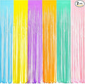 BRAVESHINE Tinsel Foil Fringe Curtains by BRAVESHINE
