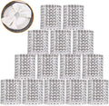 Bling Napkin Rings Set of 150, Rhinestone Silver Napkin Rings Diamond Adornment by Wotoban