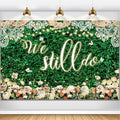 We Still Do Backdrop Green Leaves Lace Wedding Anniversary Photography by Unknown