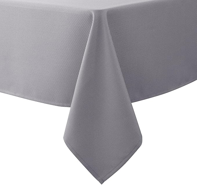 Biscaynebay Textured Fabric Tablecloths 60x84 Inches Rectangular, Wedding and by Biscaynebay