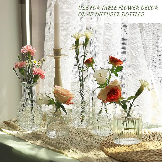 Glass Bud Vase Set of 22, Small Vases - Image 5