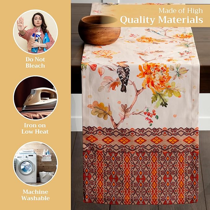Maison d' Hermine Table Runner 100% Cotton Single Layer Table Runners 72 inches - Image 3
