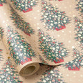 RUSPEPA Kraft Christmas Wrapping Paper Roll, Mini Roll, Elegent Kraft Gift Wrap by RUSPEPA