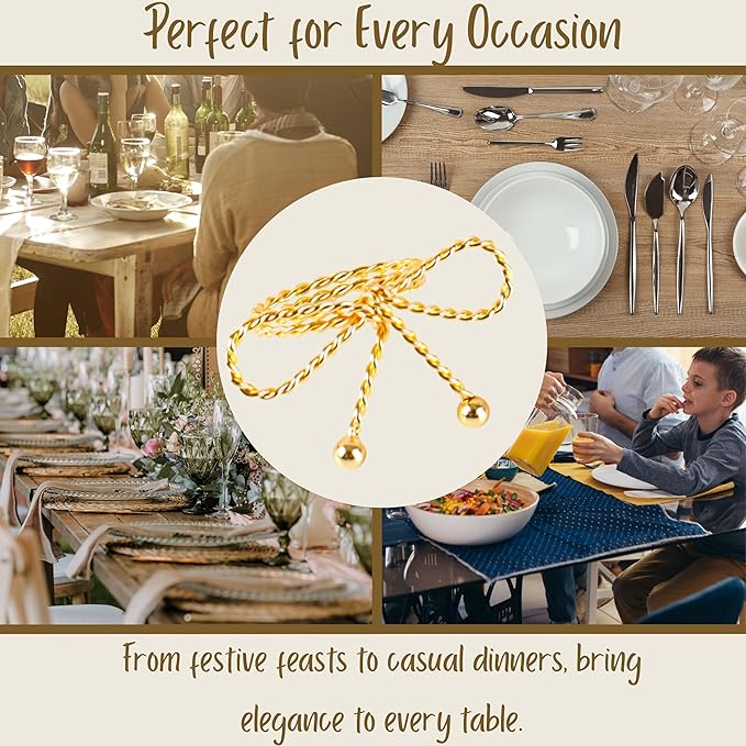 Heavy Duty Metal Napkin Ring Set of 12 - Image 5
