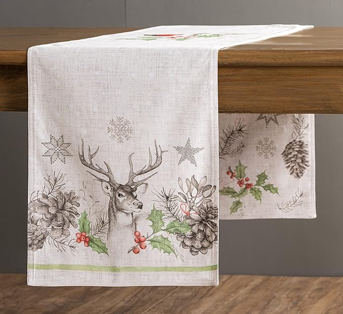 Maison d' Hermine Table Runner 100% Cotton Double Layer Table Runners 108 - Image 7