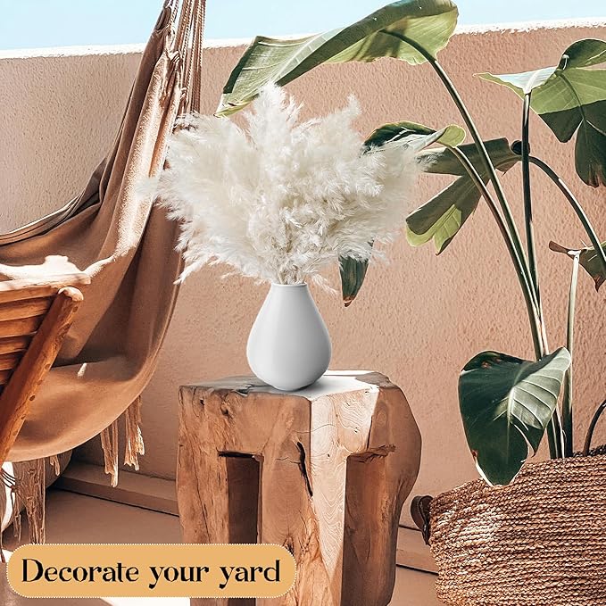 40PCS White Pampas Grass for Home Decor - Image 5