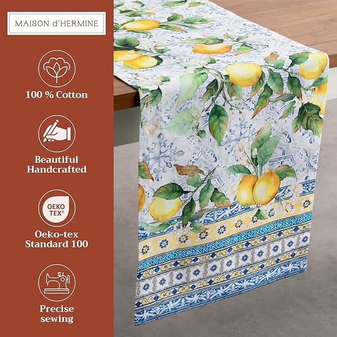 Maison d' Hermine Table Runner 100% Cotton Single Layer Table Runners 108 - Image 2